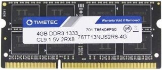 Timetec 76TT13NUS2R8-4G 4 GB 1333 MHz DDR3 Ram kullananlar yorumlar